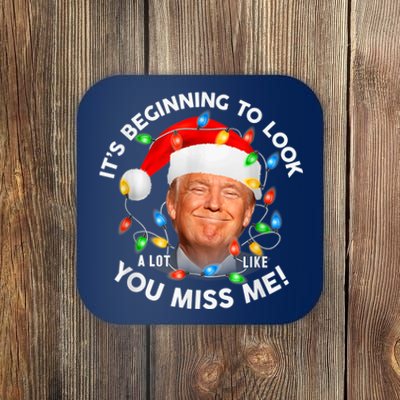 You Miss Me Trump Anti Biden Family Christmas Pajamas Coaster