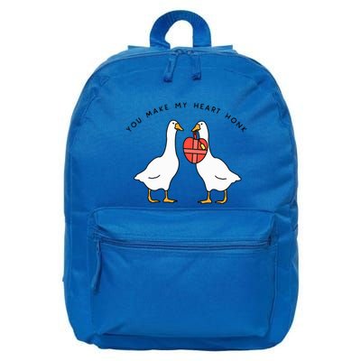 You Make My Heart Honk Silly Goose ValentineS Day 16 in Basic Backpack