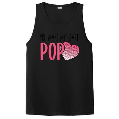 You Make My Heart Pop Popper Funny Pop It Valentines Funny Gift PosiCharge Competitor Tank