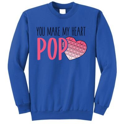 You Make My Heart Pop Popper Funny Pop It Valentines Funny Gift Sweatshirt