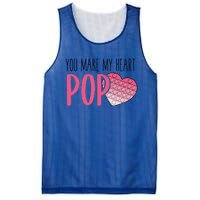 You Make My Heart Pop Popper Funny Pop It Valentines Funny Gift Mesh Reversible Basketball Jersey Tank