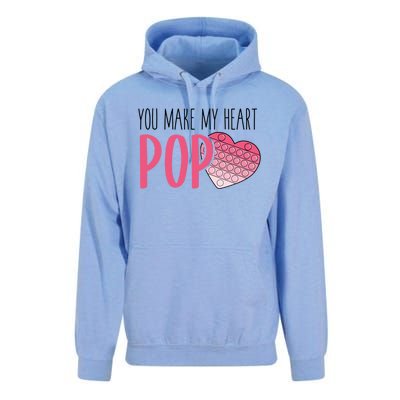 You Make My Heart Pop Popper Funny Pop It Valentines Funny Gift Unisex Surf Hoodie