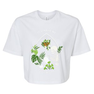 You Make Me Feel Alive Halloween Skull Funny Plants. Bella+Canvas Jersey Crop Tee