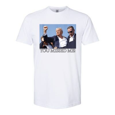 You Missed Me Donald Trump 2024 Usa Election Voting Softstyle CVC T-Shirt