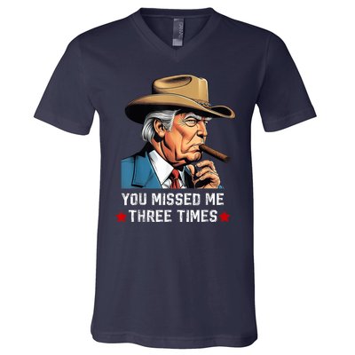 You Missed Me Again Vote President Trump 2024 V-Neck T-Shirt