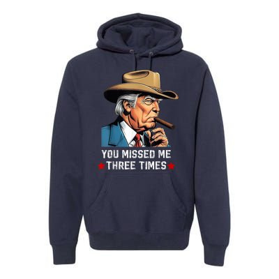 You Missed Me Again Vote President Trump 2024 Premium Hoodie