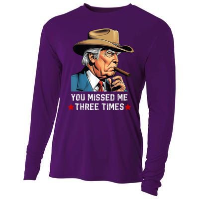 You Missed Me Again Vote President Trump 2024 Cooling Performance Long Sleeve Crew