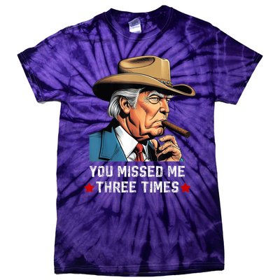 You Missed Me Again Vote President Trump 2024 Tie-Dye T-Shirt