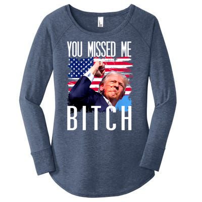 You Missed Me Bitch Trump 2024 Women's Perfect Tri Tunic Long Sleeve Shirt