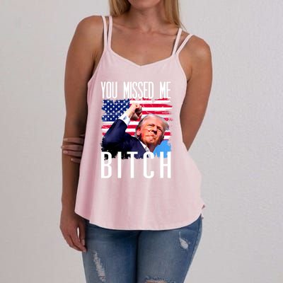 You Missed Me Bitch Trump 2024 Women's Strappy Tank