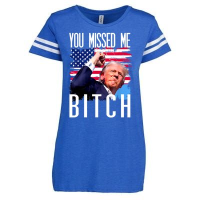 You Missed Me Bitch Trump 2024 Enza Ladies Jersey Football T-Shirt