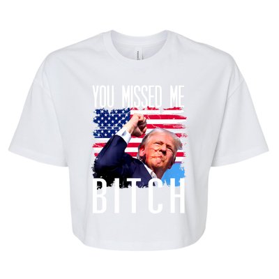 You Missed Me Bitch Trump 2024 Bella+Canvas Jersey Crop Tee