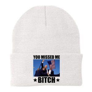 You Missed Me Bitch Trump 2024 Knit Cap Winter Beanie