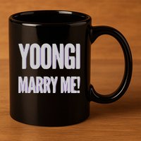 Yoongi Marry Me 11oz C Handle Ceramic Mug