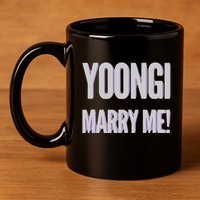 Yoongi Marry Me 11oz C Handle Ceramic Mug