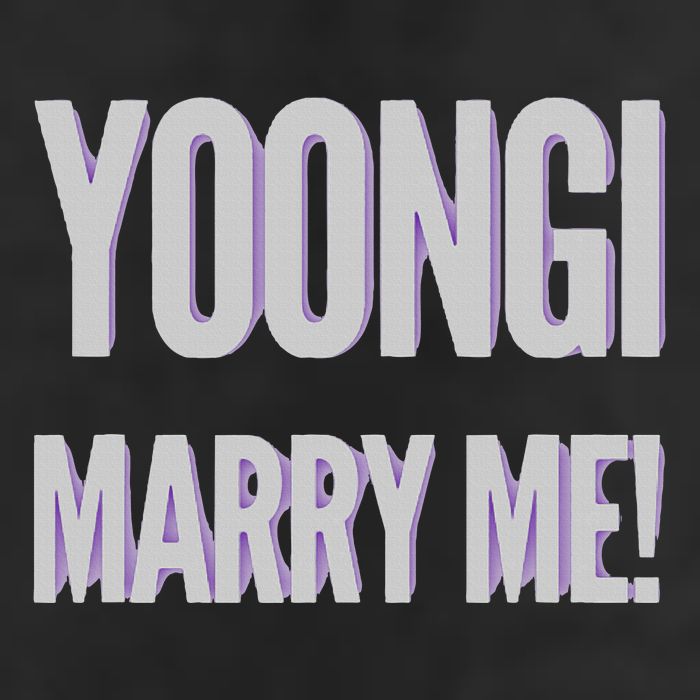 Yoongi Marry Me 11oz C Handle Ceramic Mug