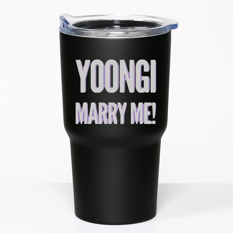 Yoongi Marry Me Tumbler