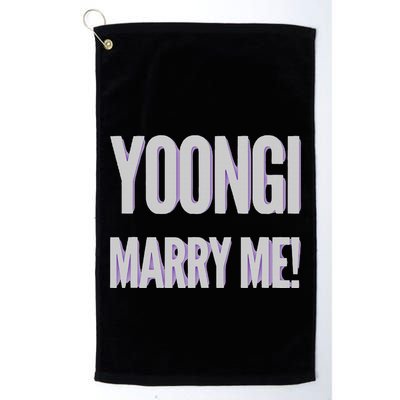 Yoongi Marry Me Golf Towel
