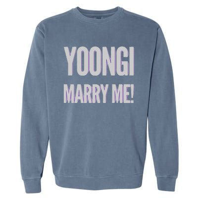 Yoongi Marry Me Garment-Dyed Sweatshirt