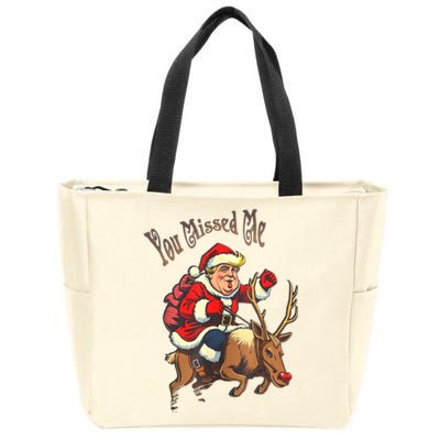 You Missed Me Christmas 2024 Zip Tote Bag