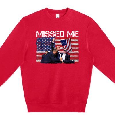 You Missed Me Donald Trump 2024 Usa Election Voting Premium Crewneck Sweatshirt