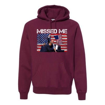 You Missed Me Donald Trump 2024 Usa Election Voting Premium Hoodie