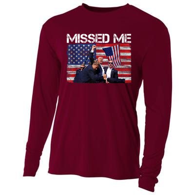 You Missed Me Donald Trump 2024 Usa Election Voting Cooling Performance Long Sleeve Crew