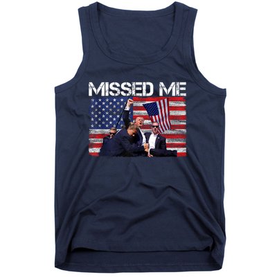 You Missed Me Donald Trump 2024 Usa Election Voting Tank Top