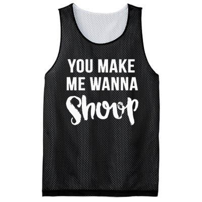 You Make Me Wanna Shoop Fun 90s Music Mesh Reversible Basketball Jersey Tank