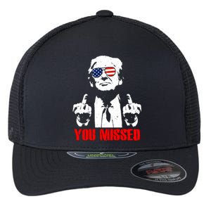 You Missed Middle Finger Trump 2024 Take America Back Pennsylvania Rally Flexfit Unipanel Trucker Cap