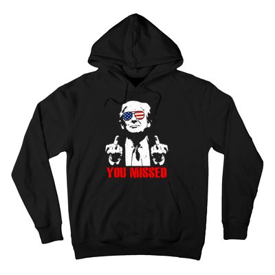 You Missed Middle Finger Trump 2024 Take America Back Pennsylvania Rally Hoodie