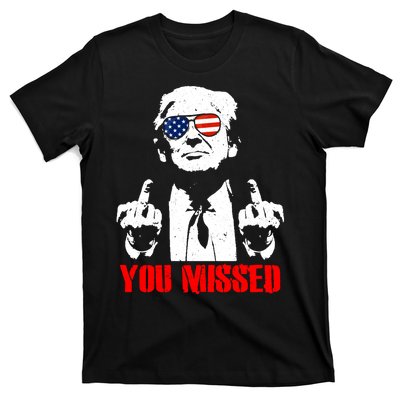 You Missed Middle Finger Trump 2024 Take America Back Pennsylvania Rally T-Shirt