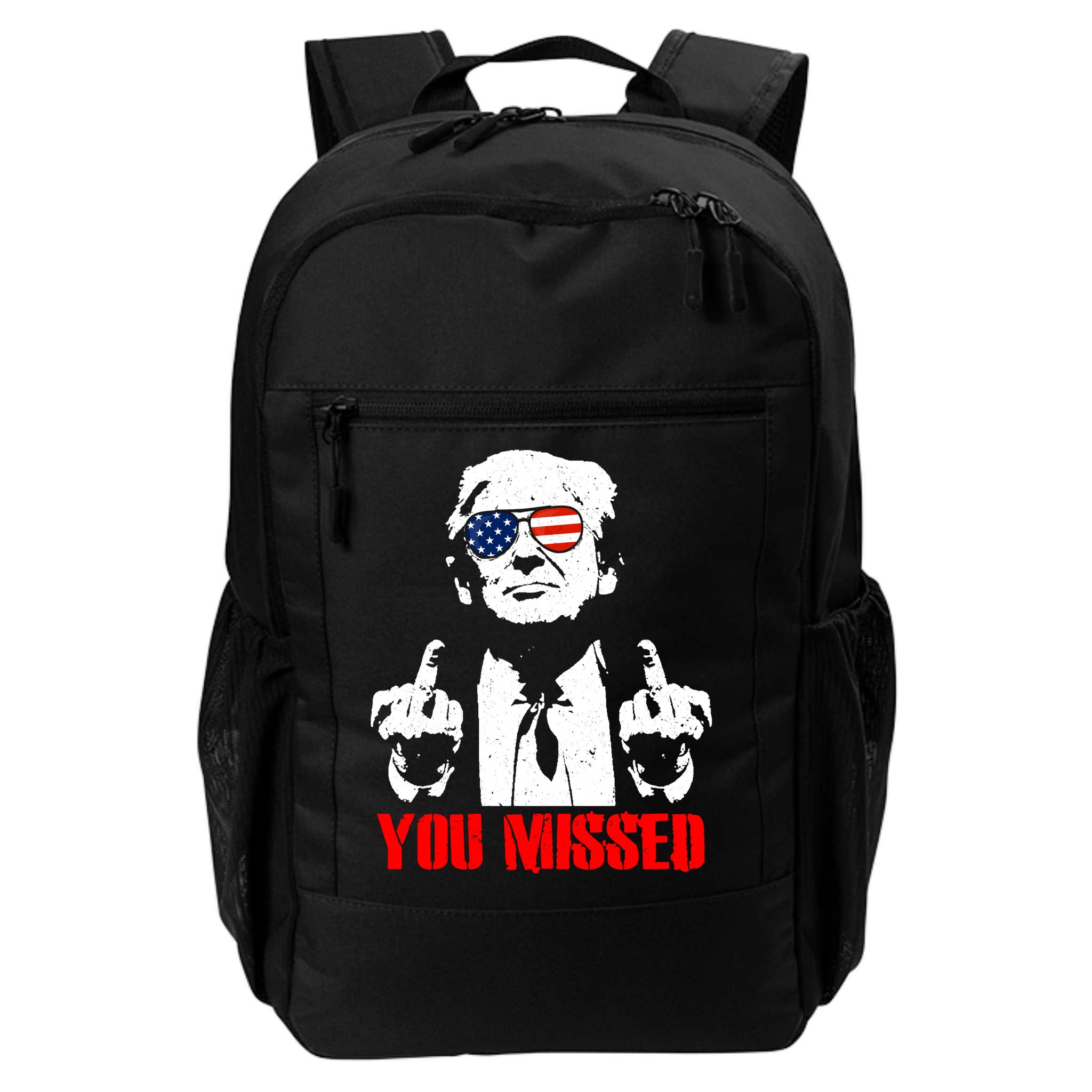 You Missed Middle Finger Trump 2024 Take America Back Pennsylvania Rally Backpack