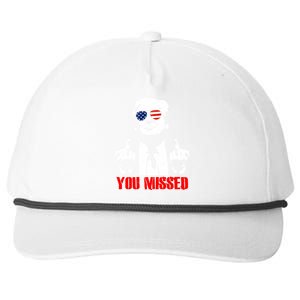 You Missed Middle Finger Trump 2024 Take America Back Pennsylvania Rally Snapback Five-Panel Rope Hat