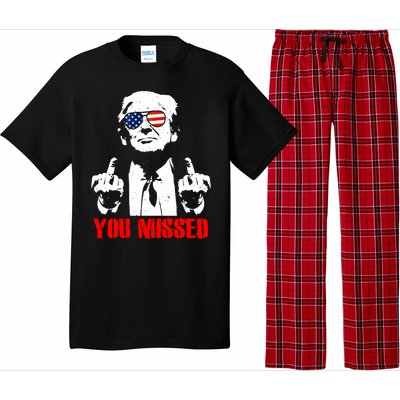 You Missed Middle Finger Trump 2024 Take America Back Pennsylvania Rally Pajama Set