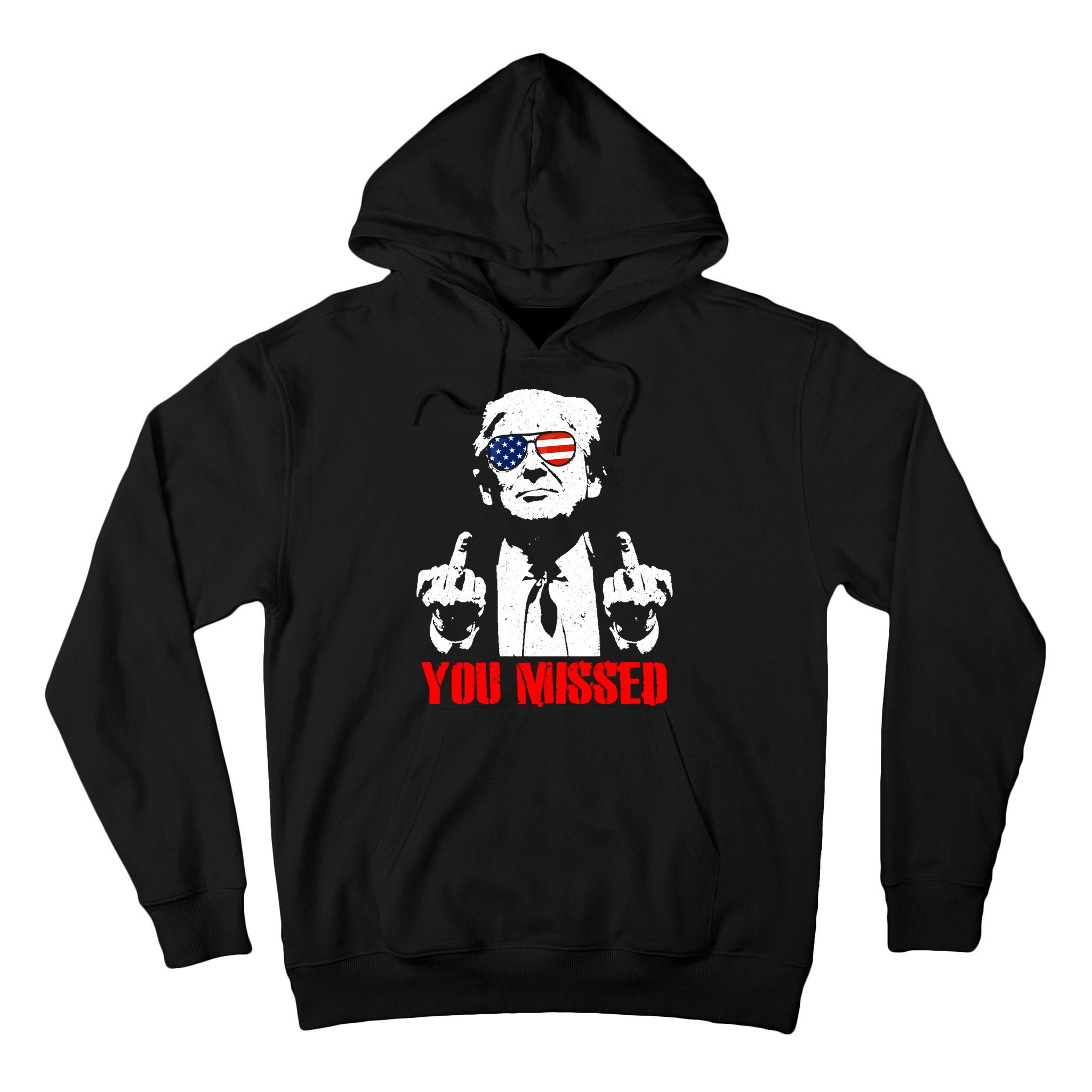 You Missed Middle Finger Trump 2024 Take America Back Pennsylvania Rally Tall Hoodie