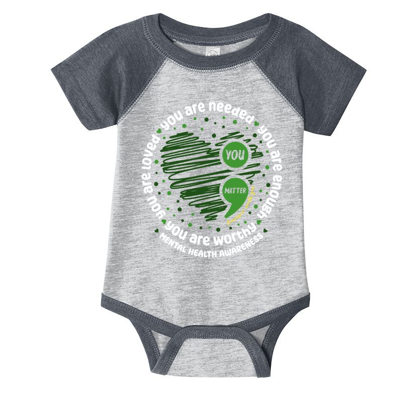 You Matter Mental Health Awareness Heart Infant Baby Jersey Bodysuit
