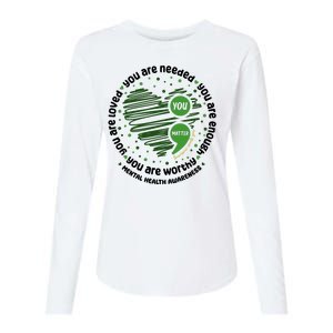 You Matter Mental Health Awareness Heart Womens Cotton Relaxed Long Sleeve T-Shirt