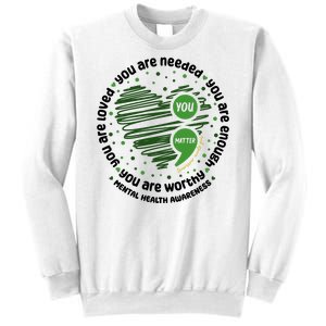 You Matter Mental Health Awareness Heart Sweatshirt