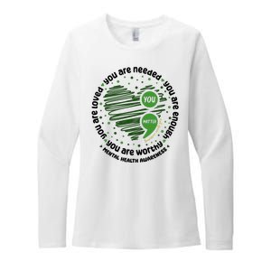 You Matter Mental Health Awareness Heart Womens CVC Long Sleeve Shirt