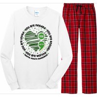 You Matter Mental Health Awareness Heart Long Sleeve Pajama Set