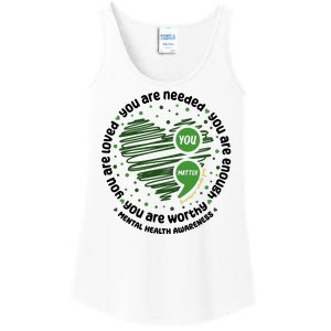 You Matter Mental Health Awareness Heart Ladies Essential Tank