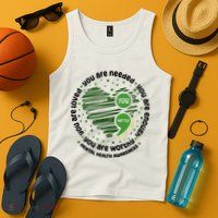 You Matter Mental Health Awareness Heart Tank Top