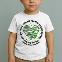 You Matter Mental Health Awareness Heart Toddler T-Shirt