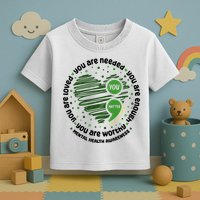 You Matter Mental Health Awareness Heart Toddler T-Shirt