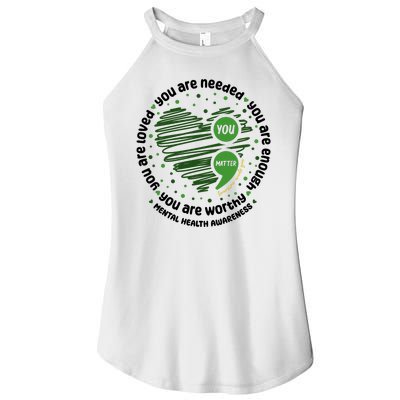 You Matter Mental Health Awareness Heart Women's Perfect Tri Rocker Tank