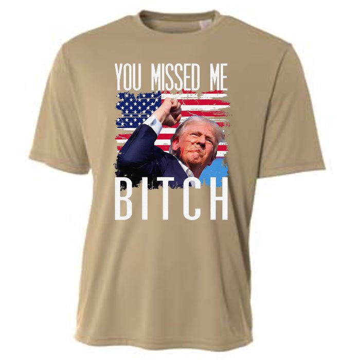 You Missed Me Bitch Trump 2024 Survived Election Rally Cooling Performance Crew T-Shirt