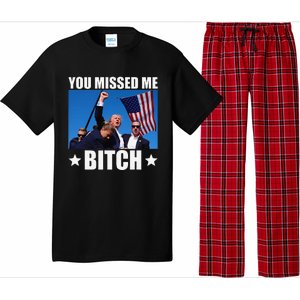 You Missed Me Bitch Trump 2024 Survived Election Rally Pajama Set