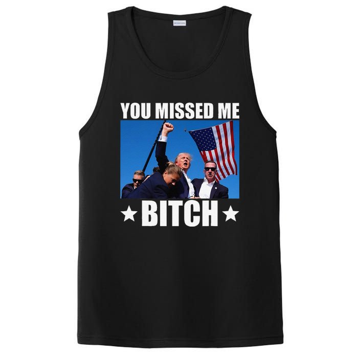 You Missed Me Bitch Trump 2024 Survived Election Rally PosiCharge Competitor Tank