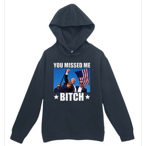 You Missed Me Bitch Trump 2024 Survived Election Rally Urban Pullover Hoodie